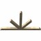 Ekena Millwork Saratoga Rough Sawn Timber Gable Bracket, Douglas Fir, 72"W x 42"H x 4"D x 4"F, 14/12 Pitch GBW072X42X0404SAR00RDF - alternate 3